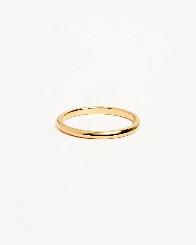 14k Solid Gold Bold Purity Ring