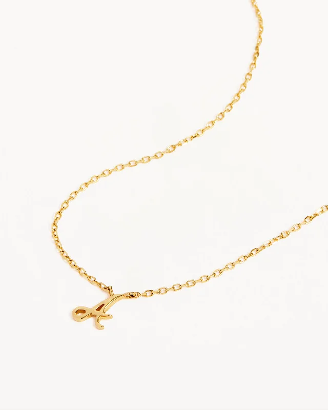 14k Solid Gold Love Letter Necklace