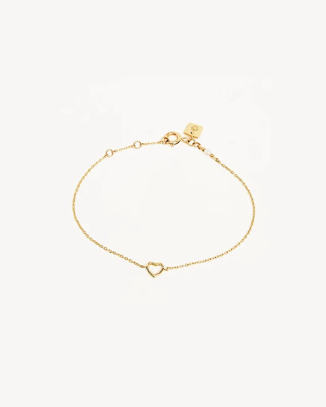 14k Solid Gold Pure Love Bracelet