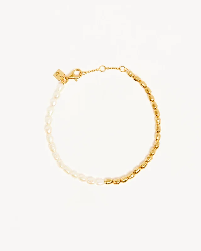 18k Gold Vermeil By Your Side Pearl Bracelet