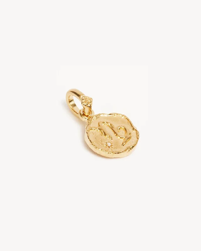 18k Gold Vermeil Cosmic Love Zodiac Annex Link Pendant - Capricorn