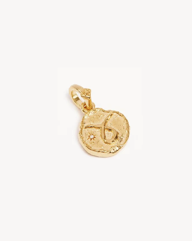 18k Gold Vermeil Cosmic Love Zodiac Annex Link Pendant - Taurus