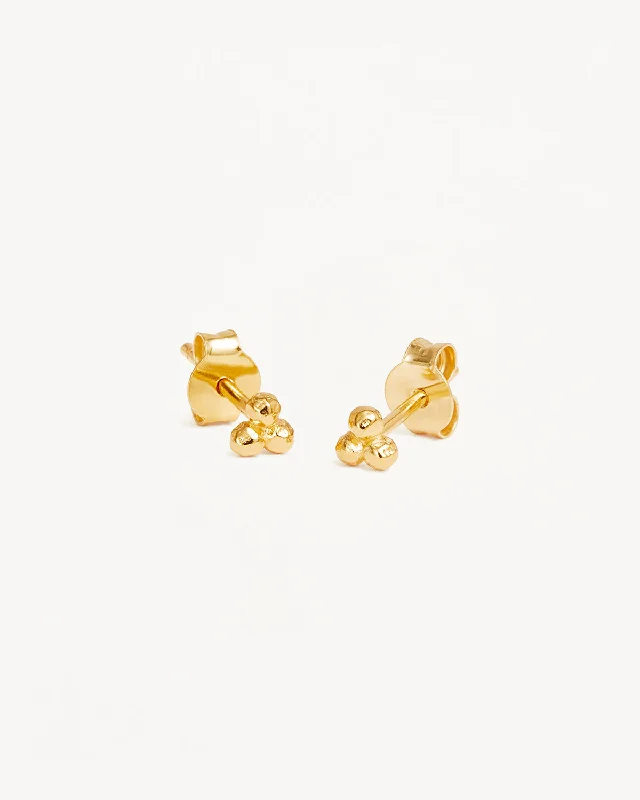 18k Gold Vermeil Karma Stud Earrings