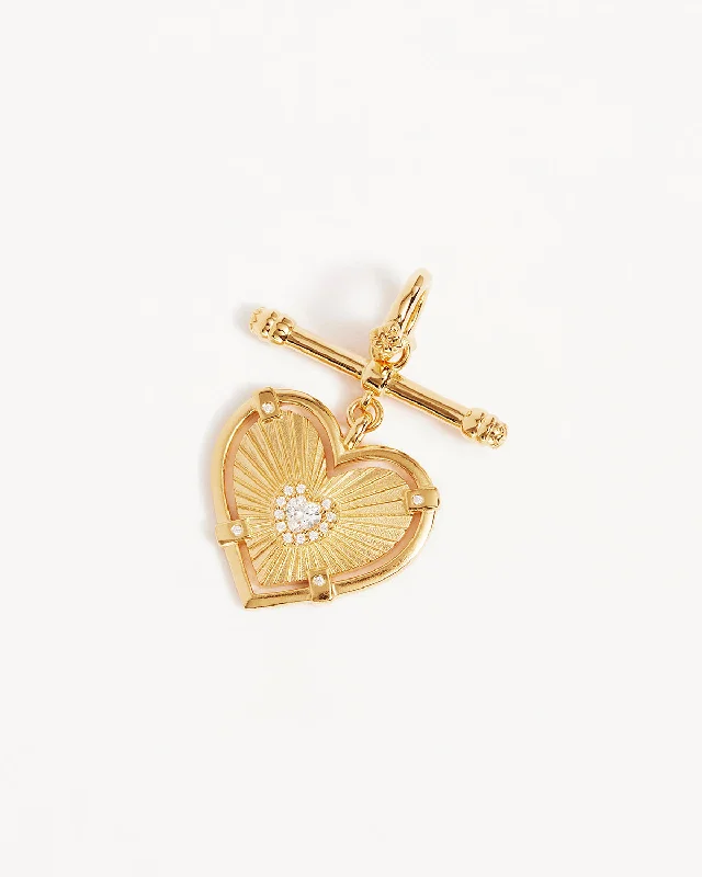 18k Gold Vermeil Let Love In Annex Link Pendant