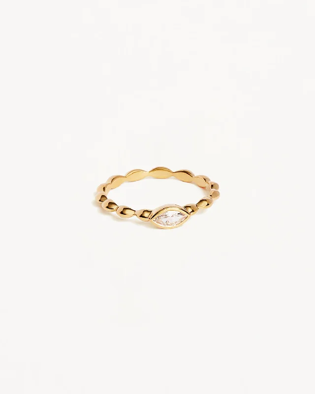 18k Gold Vermeil Lucky Eye Ring