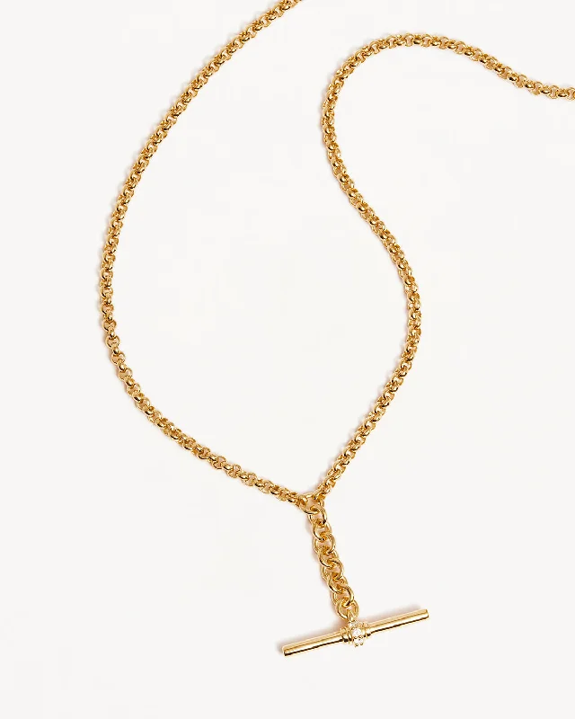 18k Gold Vermeil Muse Fob Chain Necklace