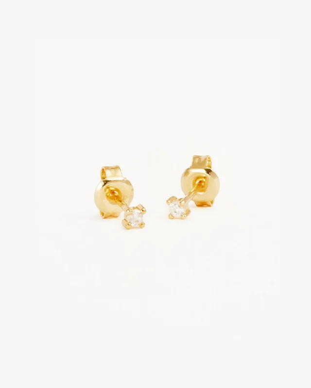 18k Gold Vermeil Pure Light Stud Earrings