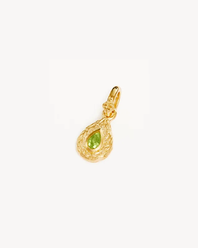 18k Gold Vermeil With Love Birthstone Annex Link Pendant - August