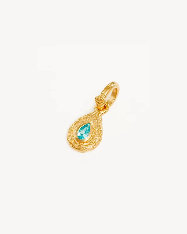 18k Gold Vermeil With Love Birthstone Annex Link Pendant - December