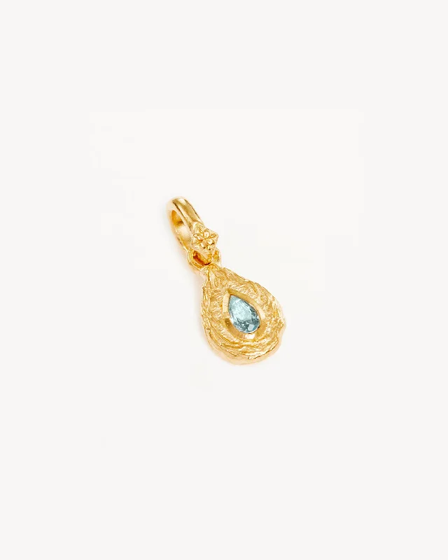 18k Gold Vermeil With Love Birthstone Annex Link Pendant - March