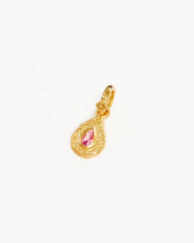 18k Gold Vermeil With Love Birthstone Annex Link Pendant - October