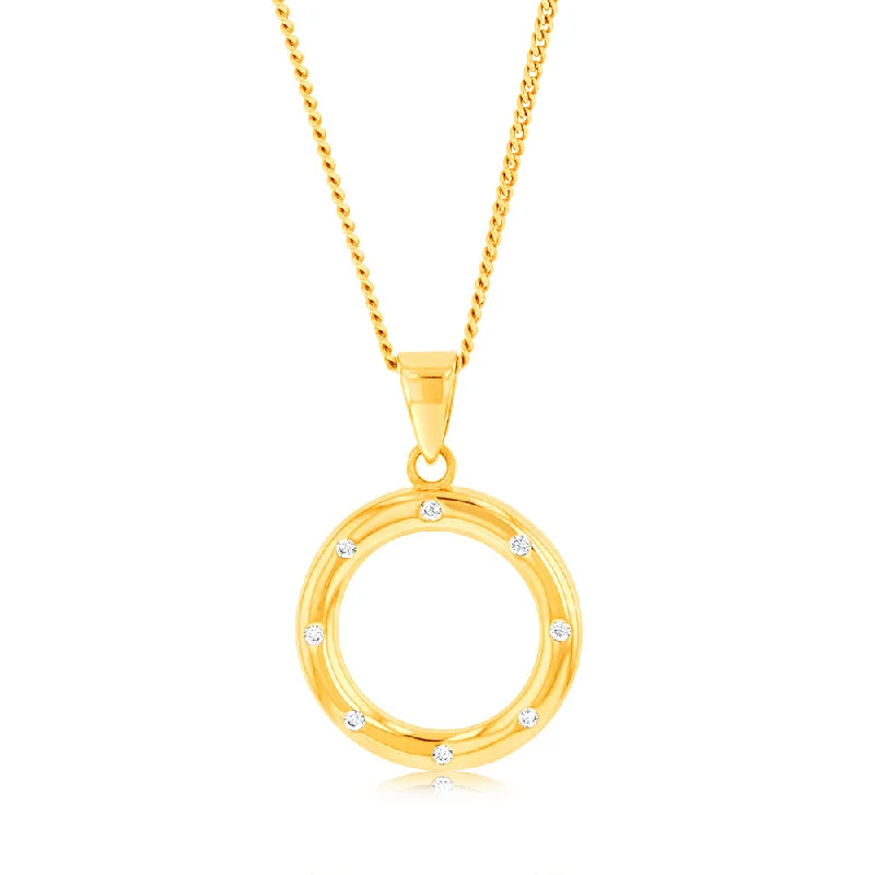 9ct Yellow Gold Circle Of Life Pendant