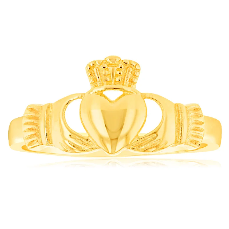 9ct Yellow Gold Claddagh Ring