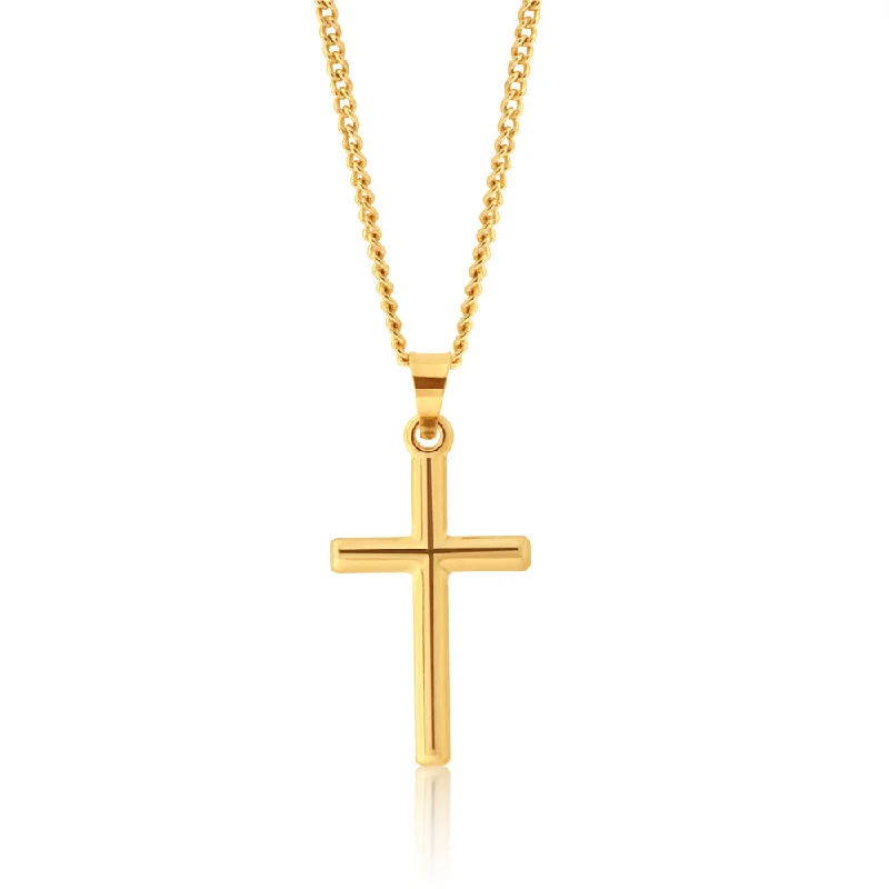 9ct Yellow Gold Cross Pendant