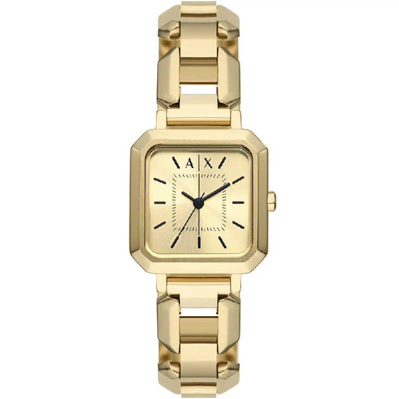 Armani Exchange AX5721 Leila Square Gold Watch