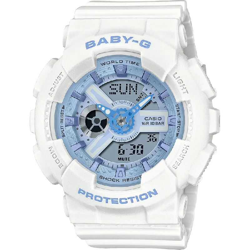 Baby-G BA110XBE-7A Blue and White  Ladies Watch