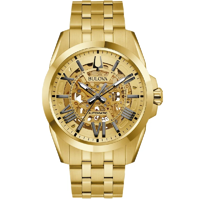 Bulova 97A162 Gold Tone Mens Watch