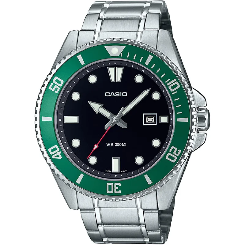 Casio MDV107D-3A Stainless Steel Diver Watch