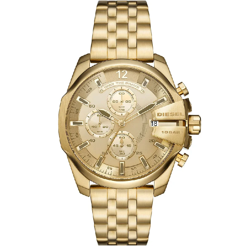 Diesel DZ4565 Chronograph Gold Tone Mens Watch