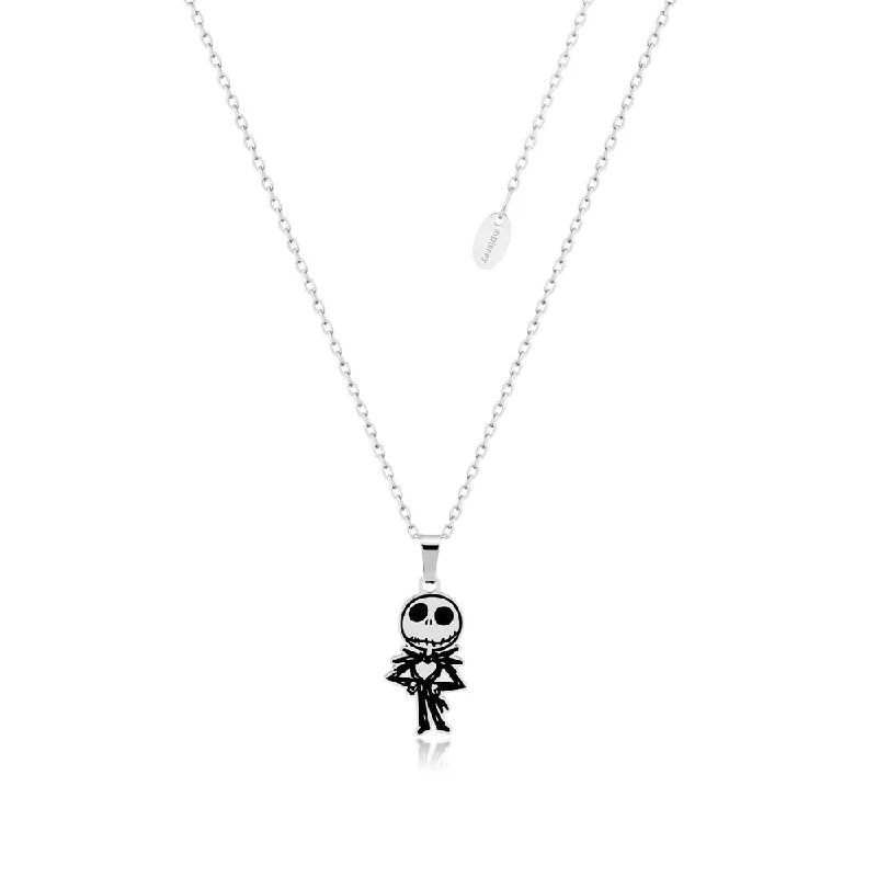 Disney Stainless Steel Jack Skellington Pendant On Chain