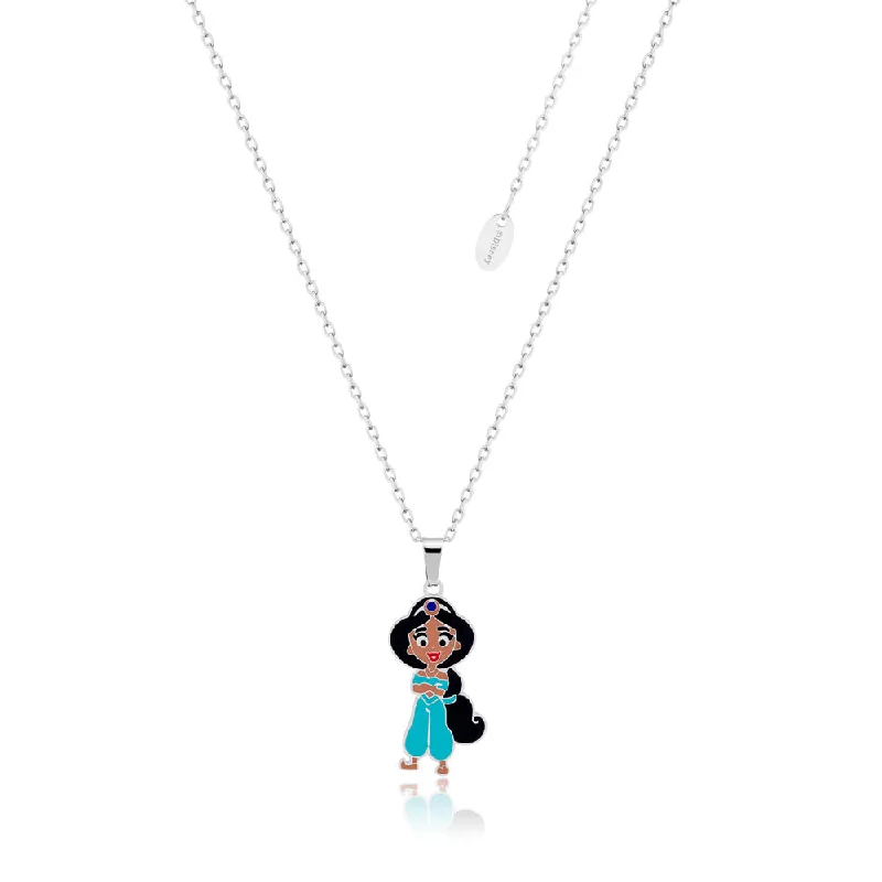 Disney Stainless Steel Jasmine Pendant On Chain