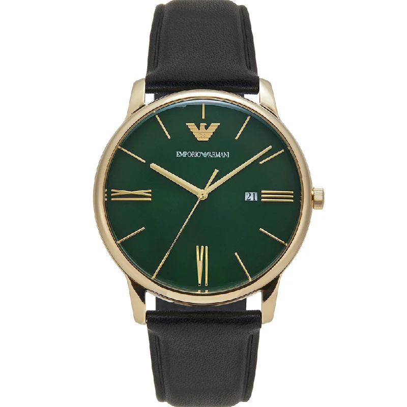 Emporio Armani AR11601 Minimalist Mens Leather Watch