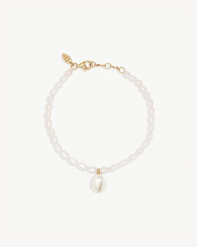 18k Gold Vermeil Forever Moments Pearl Bracelet