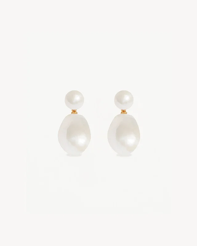 18k Gold Vermeil Forever Moments Pearl Drop Earrings