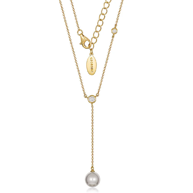 Georgini Heirloom Gold Plated Sterling Silver Fresh Water Pearl Treasured Pendant