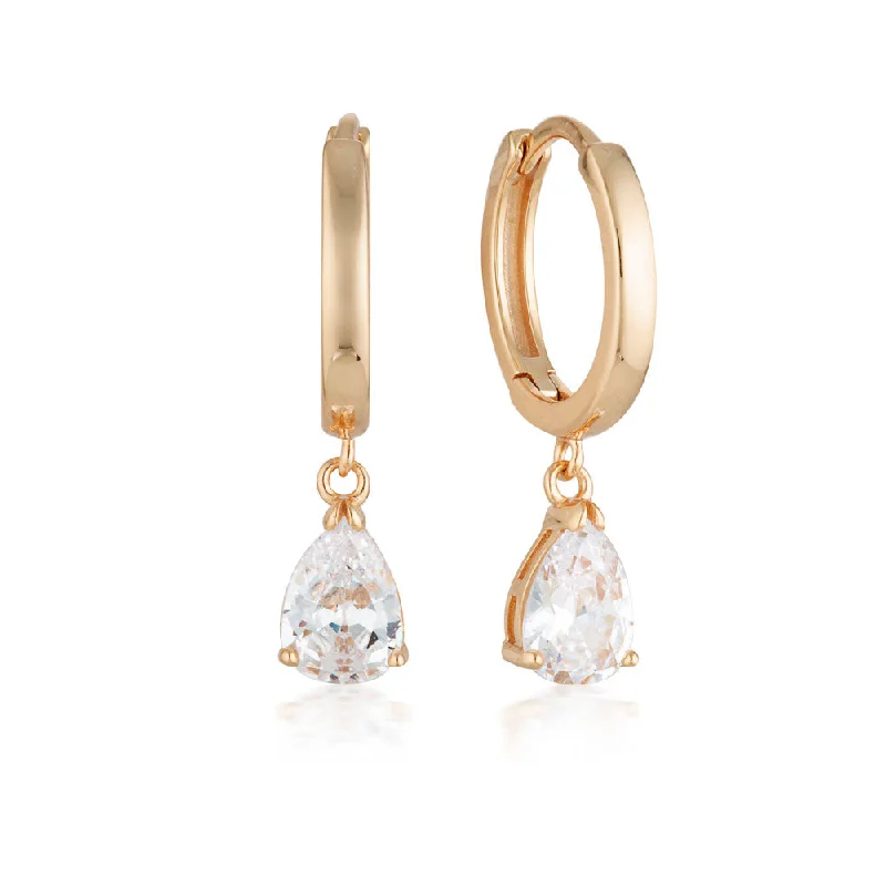 Georgini Rose Gold Plated Pia Hoop Earrings