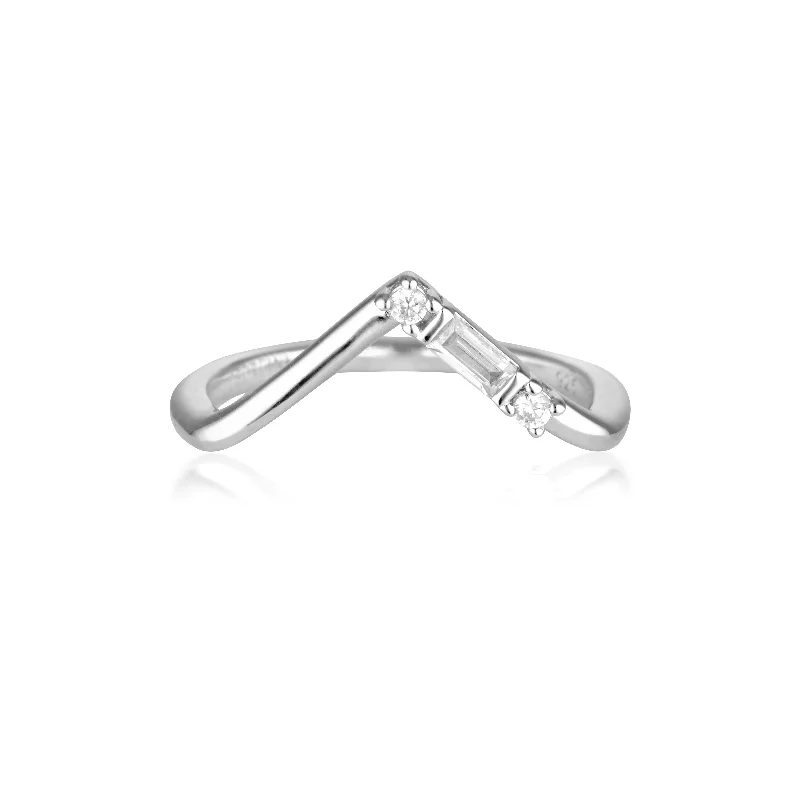 Georgini The Layered Edit Sterling Silver Tiga Ring