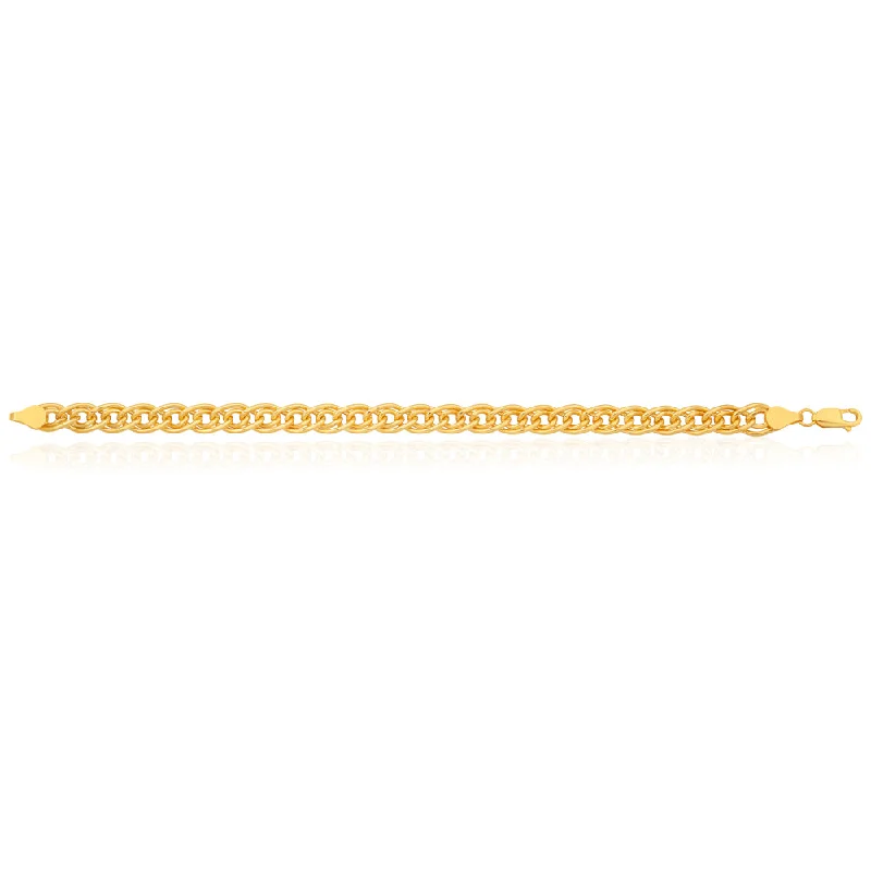 Gold Filled Double Curb 19cm 120 Gauge Bracelet