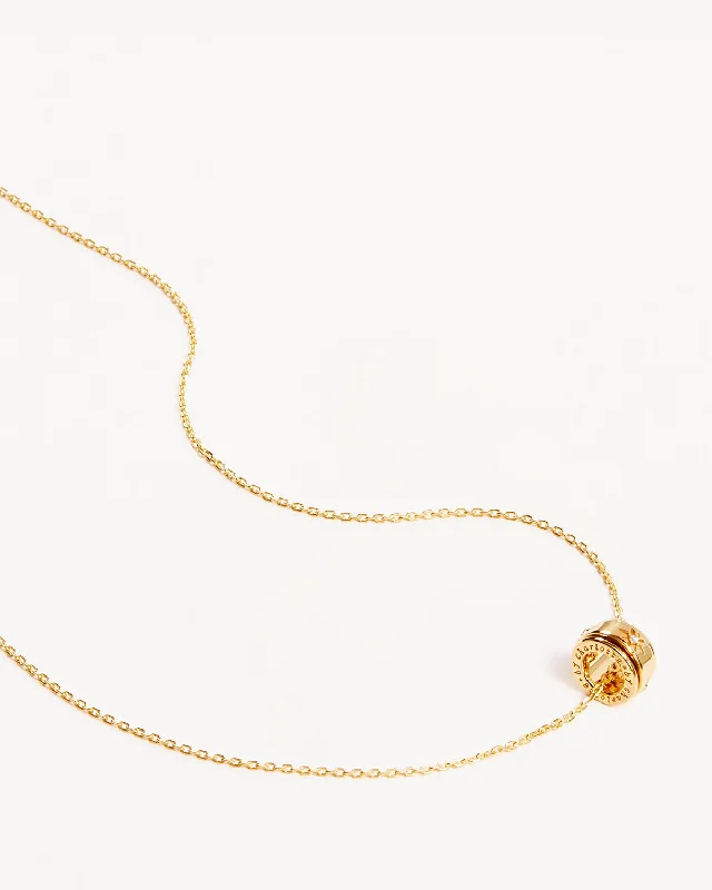 18k Gold Vermeil I Am Loved Spinning Meditation Necklace