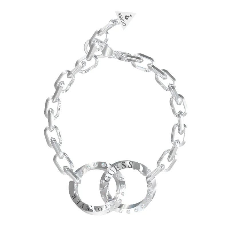 Guess Stainless Steel Double Circle Forever Bracelet