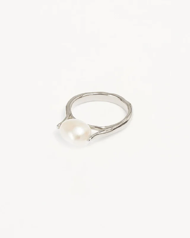 Sterling Silver Harmony Pearl Ring