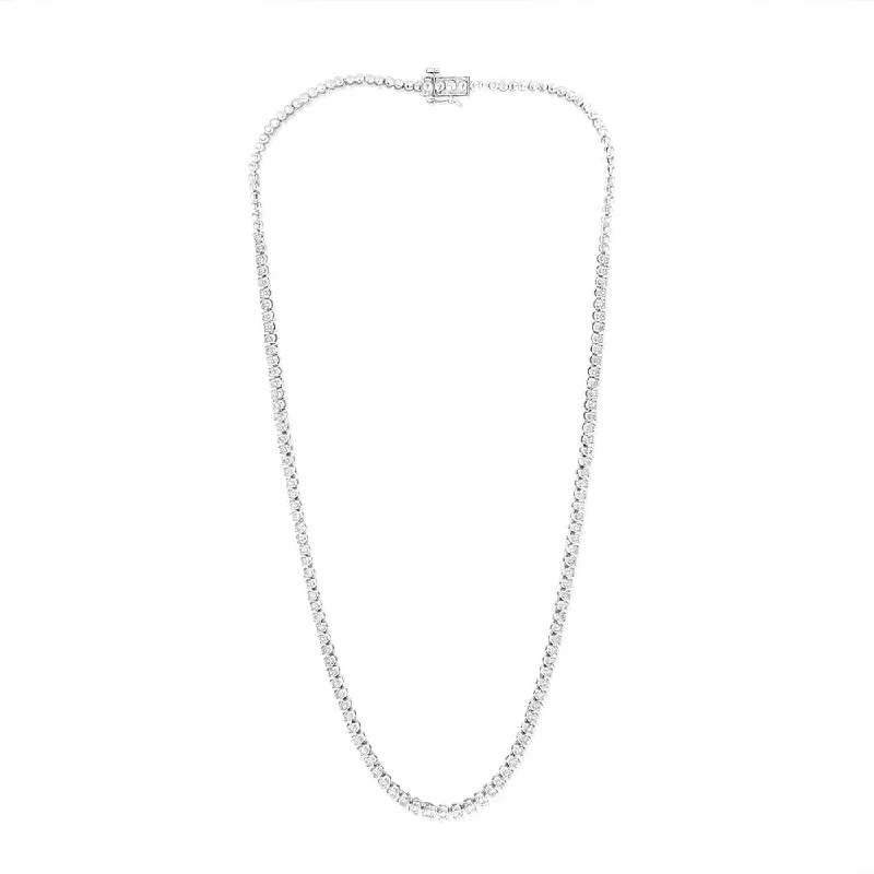 Luminesce Lab Grown Sterling Silver Necklace in 1Carat Diamonds