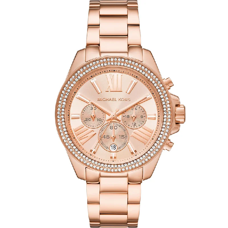 Michael Kors MK7430 Wren Rose Gold Chronograph Ladies Watch