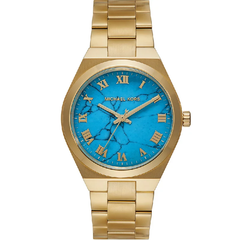 Michael Kors MK7460 Lennox Turquoise Gold Ladies Watch