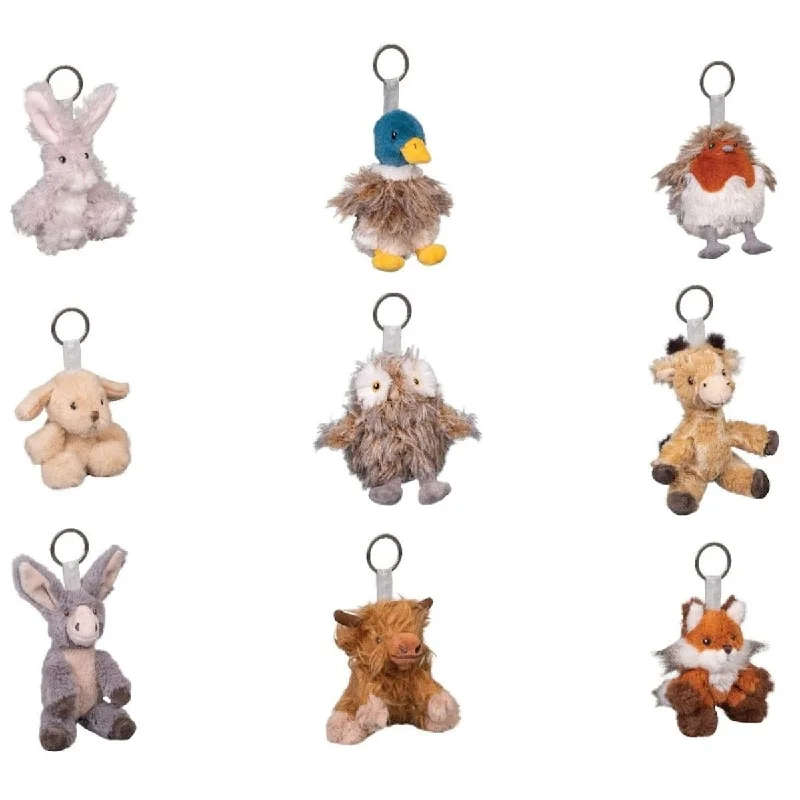 Plush Animal Key Ring - Choice of Animal