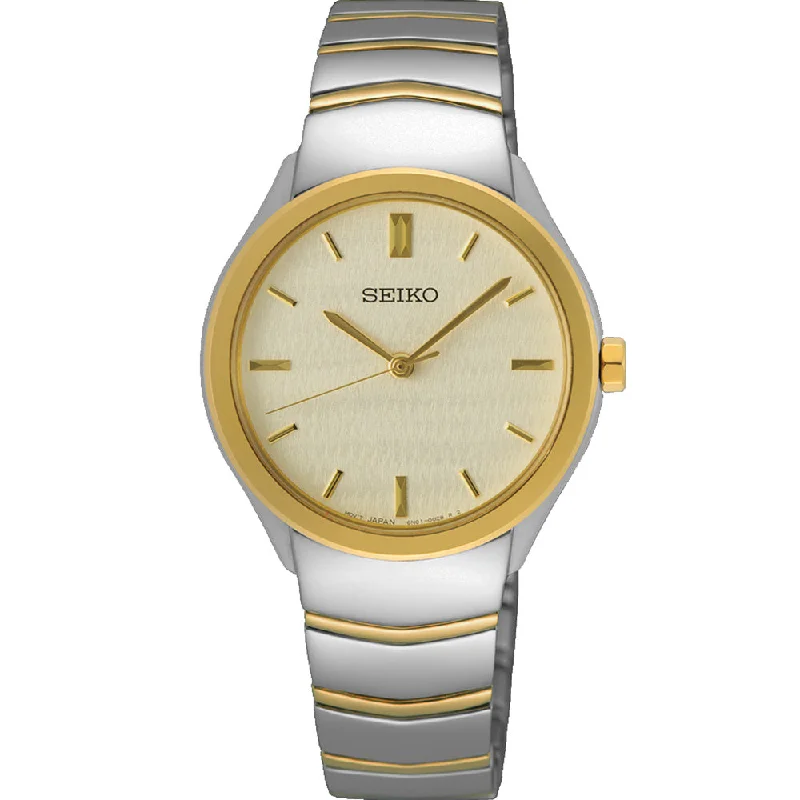 Seiko SUR550P Statement Two Tone Womens Watch