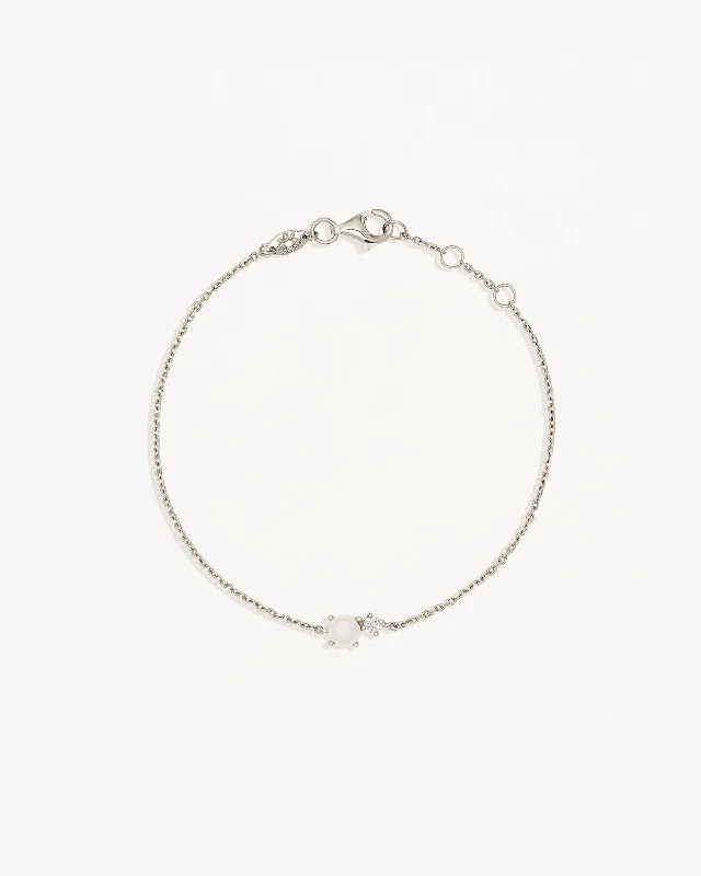 Sterling Silver Serenely Yours Pearl Bracelet