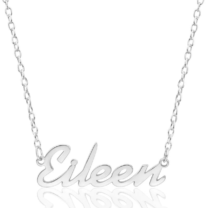 Signature Sterling Silver Personalised Name Necklace Pendant