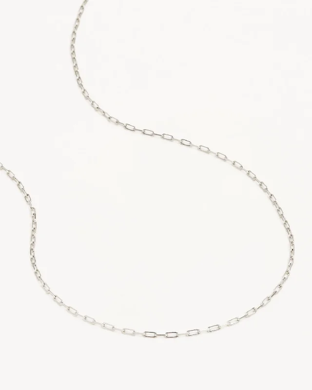 Sterling Silver 18" Link Chain Necklace