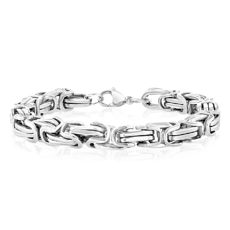 Stainless Steel Fancy Links 20.3cm Bracelet