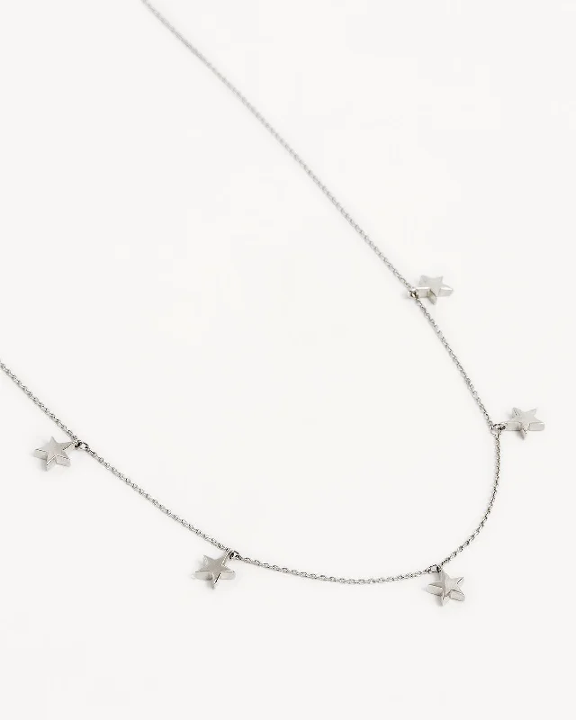 Sterling Silver Star Bright Necklace