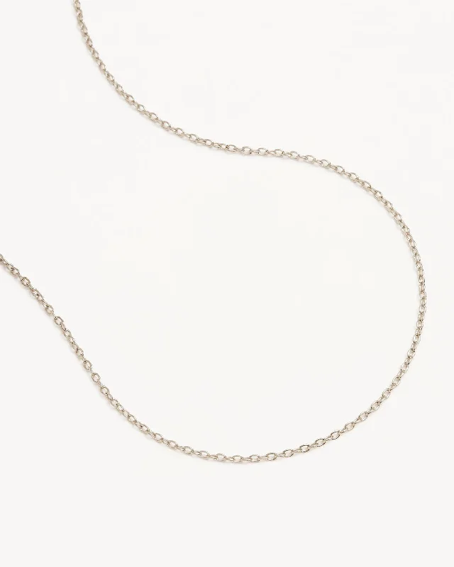 Sterling Silver 18" Fine Rolo Chain Necklace