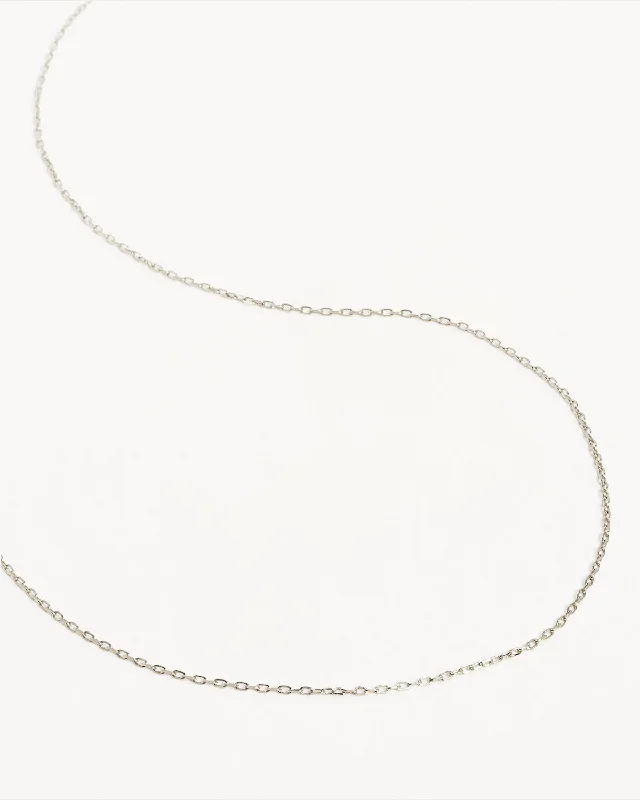 Sterling Silver 21" Signature Chain Necklace