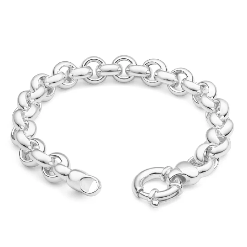 Sterling Silver Belcher Boltring 20cm Bracelet