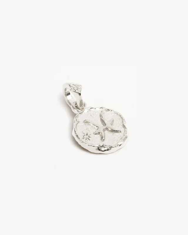 Sterling Silver Cosmic Love Zodiac Annex Link Pendant - Pisces