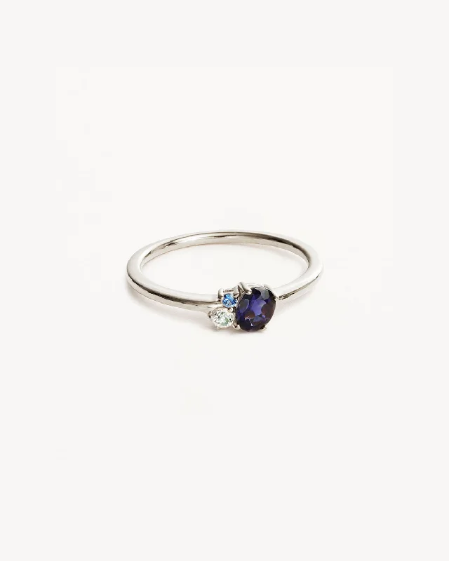 Sterling Silver Kindred Birthstone Ring - September